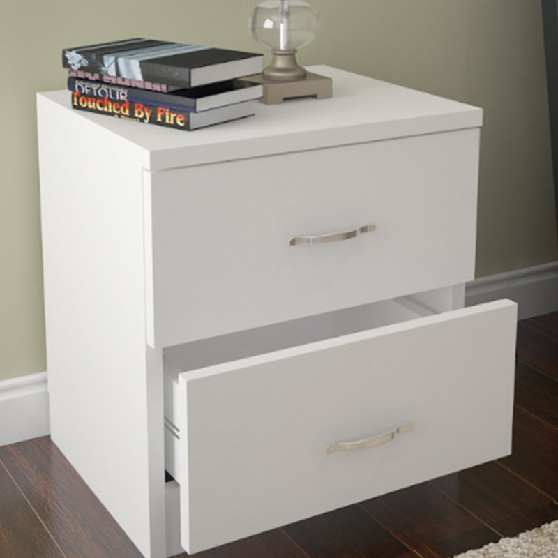 Carothers 40cm W Manufactured Wood Bedside Table