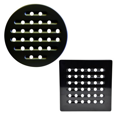 Round & Square Trivet Set - Black