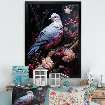 Dove Reverie I - art mural colombe