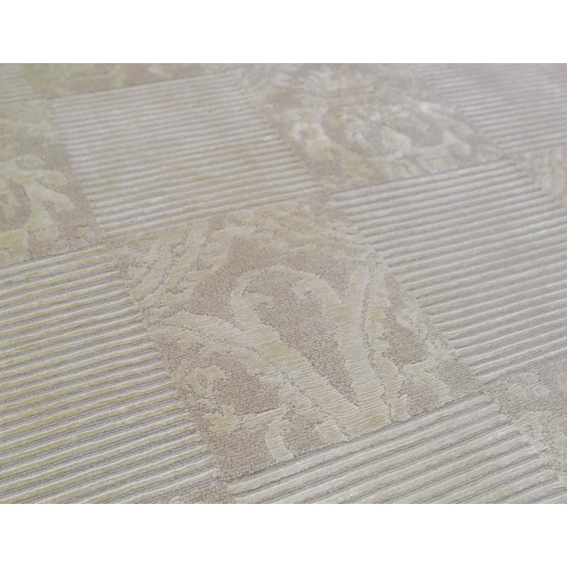 Patchwork Area Rug in Cream