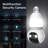 4MP Light Bulb Wireless Security Camera with Night Vision & Alerts（set of 2）