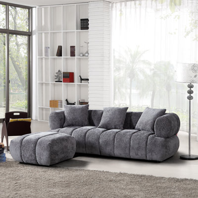 Canapé avec repose-pieds l 86,61 po