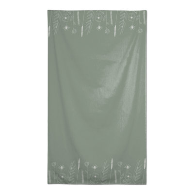 Nappe rectangulaire en polyester floral