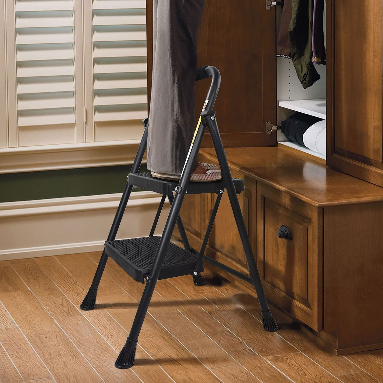 Folding small best sale step ladder