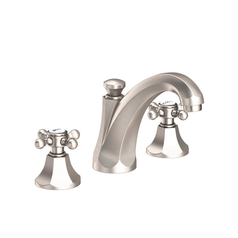 Metropole Widespread Bathroom Faucet with Drain Asssembly, Satin Nickel