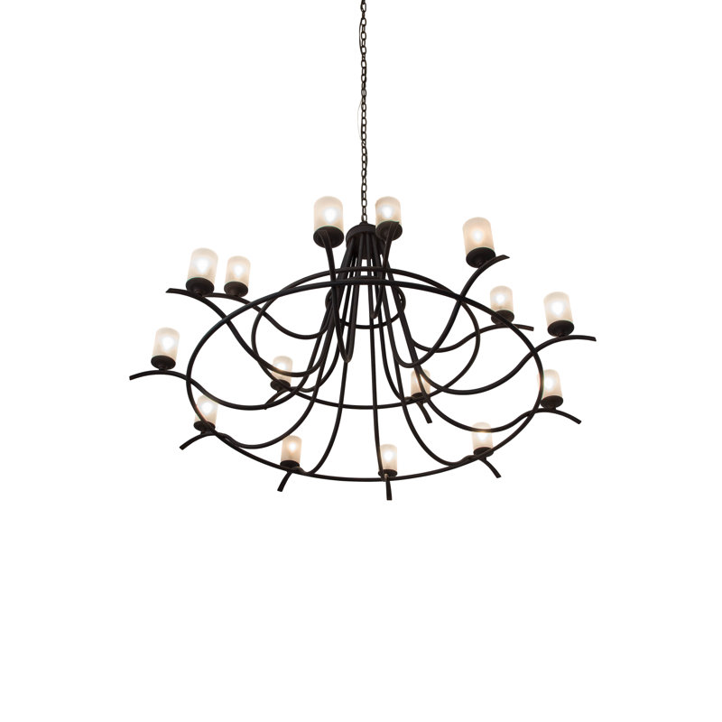 Lustre géomatique à 15 lumières Octavia