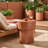 Hackney Brown Ceramic Tile Side Table