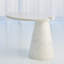 Cone Cantilever Table-White Marble