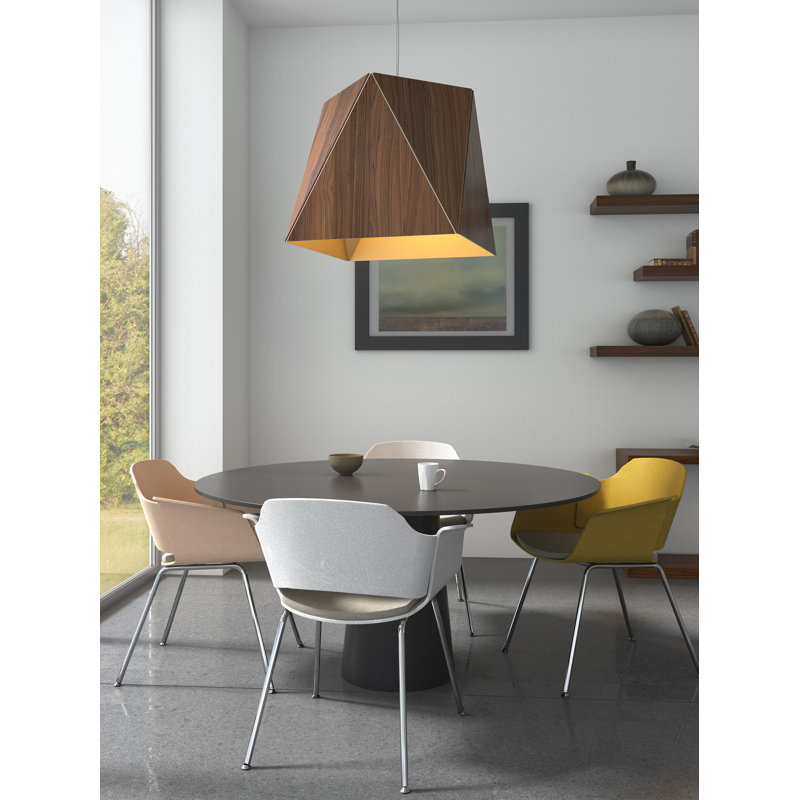 Calx 4 - Light Chandelier, White Washed Oak/Rose Gold