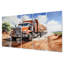 Dump Tractor In The Desert I - Transport, impression d'art mural en métal