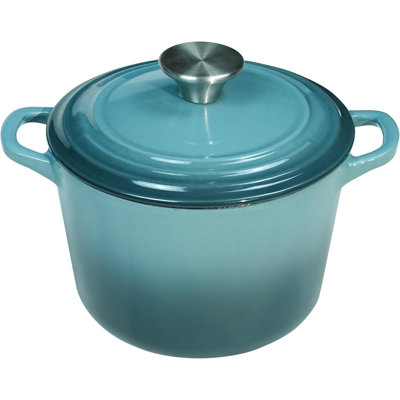 1.8 Quart Enameled Cast Iron Mini Dutch Oven - Compact Cookware for 2‑3 People, All Stovetop Compatible