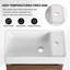 Meuble-lavabo mural avec lavabo en céramique et porte simple à fermeture en douceur-1165533491