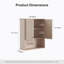 Armoire de rangement murale de 26 po pour salle de bain avec tablettes réglables-237840155