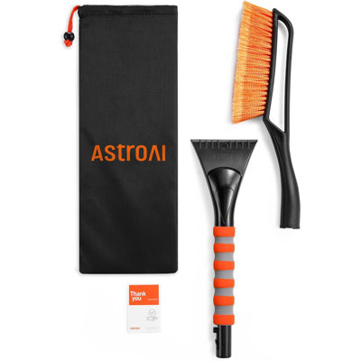 27" Snow Brush And Ice Scrapers For Car Windshield, Detachable Snow Scrapers With Ergonomic Foam Grip For Cars, Trucks, Suvs