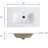 Bb09-30-311 White Ceramic Integrated Basin, High - Gloss Finish, Sleek And Functional Design, Easy To Keep Clean, Rounded Edge For Family , 18.46 In Width, 29.16 Depth, 7.07 Height, 30.67 Lb Weight-197489121