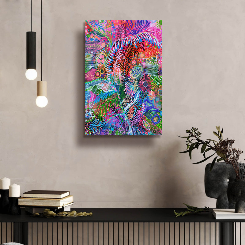 «Open My Eyes» par Noemi Ibarz, art mural en verre acrylique, H 24 po x l 16 po x P 0,2 po