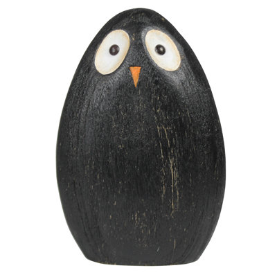 Owls, Wood, Set Of 3 Sm: 5X2.5X4.5, Med: 5X2.5X6, Lrg: 6X2.5X8.5