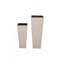 Outdoor PE Wicker Flower Pots, 2-Pcs Set, Beige, Weather-Resistant and Durable for Garden and Patio Decor-757277671