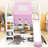 Artia Playful Loft Bed With Slide, Staircase-1301877095-1301877088