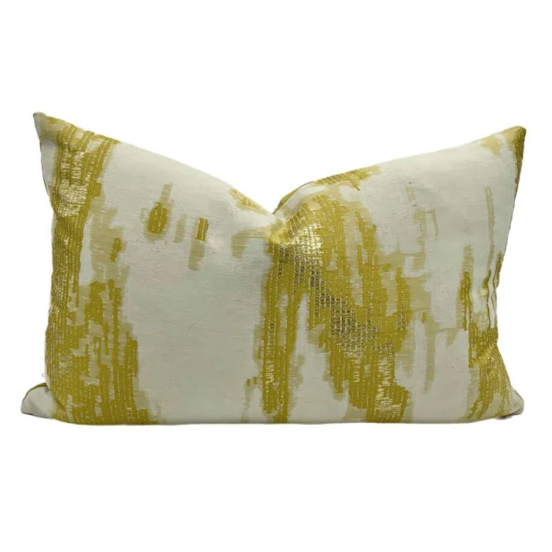 Mariah Lumbar Pillow Cover & Insert, Citrine