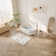 59'' x 29.5'' Freestanding Soaking Solid Surface Bathtub Stone Resin Bathtub with Overflow and Pop-up Drain, Matte White