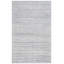 Tapis rayé en laine / viscose / coton tissé à la main Brileigh en ivoire / bleu-2113703797
