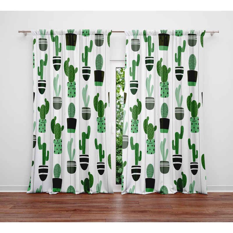 Semi Sheer Curtain Panel Pair, 2 40"x82" Panels