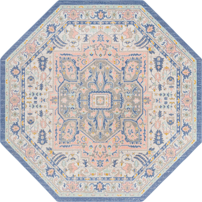 Matthei Oriental Indoor Rug, Octagon 7'