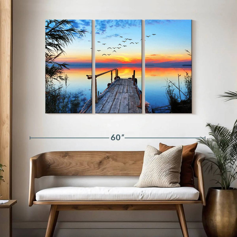 Aletra Dock Sunset, 32" H x 50" W