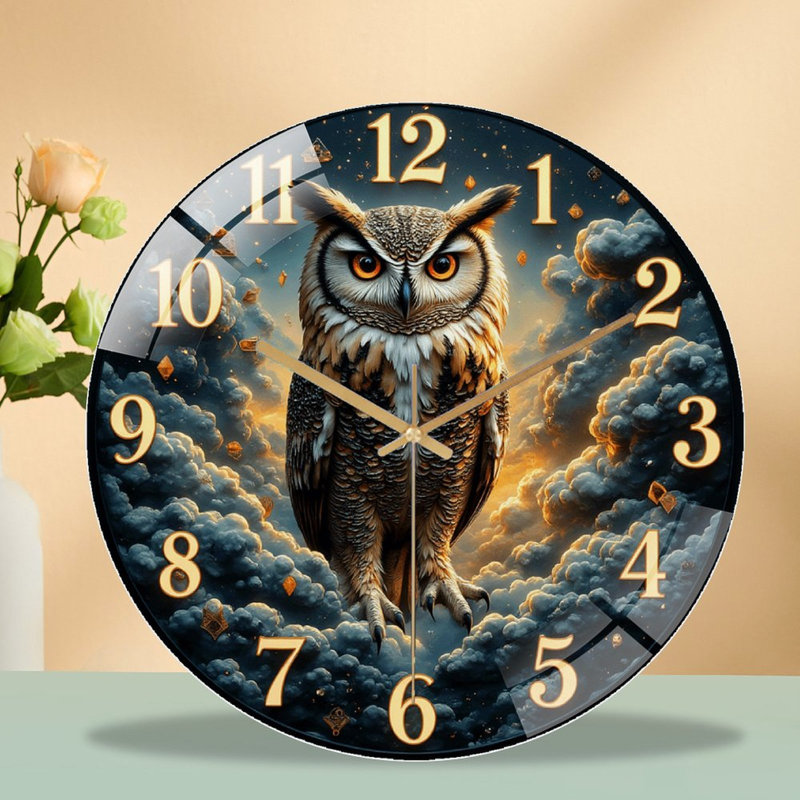 Horloge murale Majestic Owl