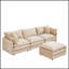 Canapé modulaire confortable avec repose-pieds mobile, idéal pour le salon, combinaison bricolage pour divers agencements-627434170