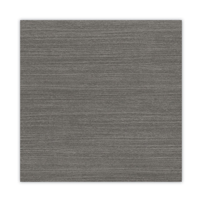 Valencia 71'' Gray Commercial Laminate Desk Shell with Filing Cabinet