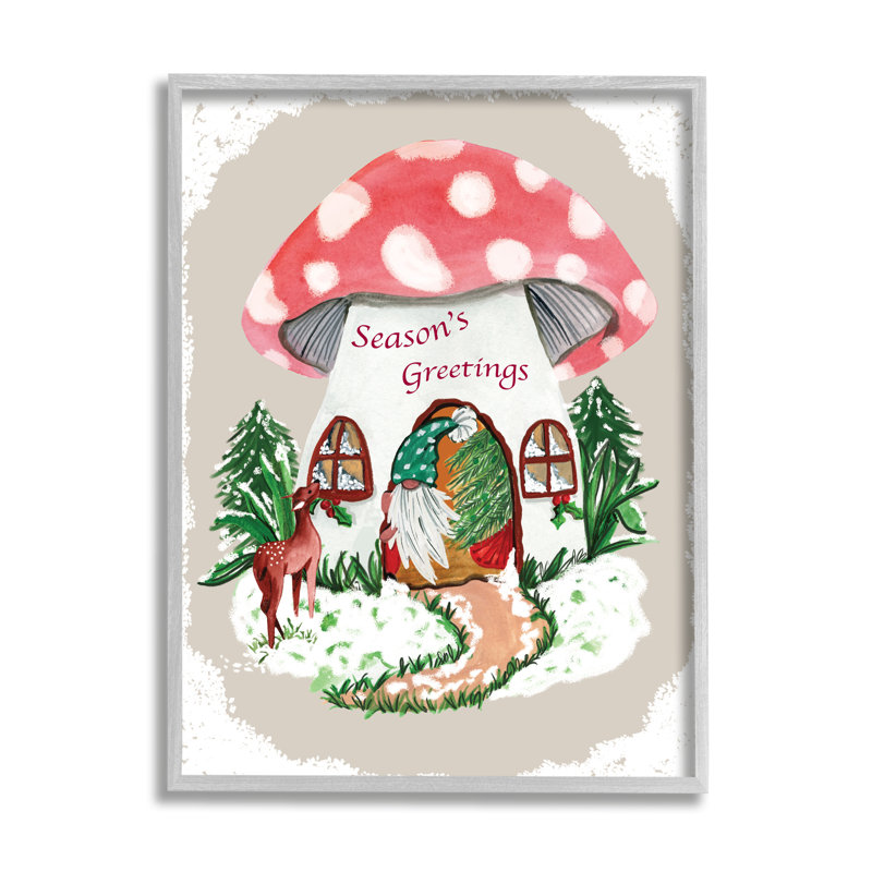 Season's Greetings, H 30 po x l 24 po x P 1,5 po, Estampe numérique Farmhouse