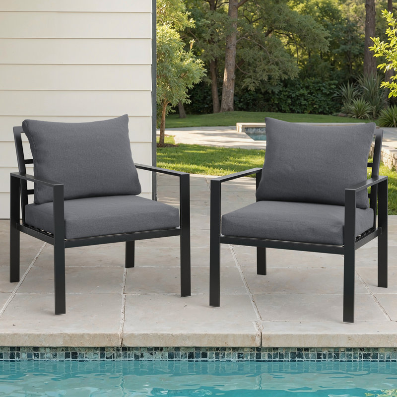 Outdoor Lounge Chair, Grey