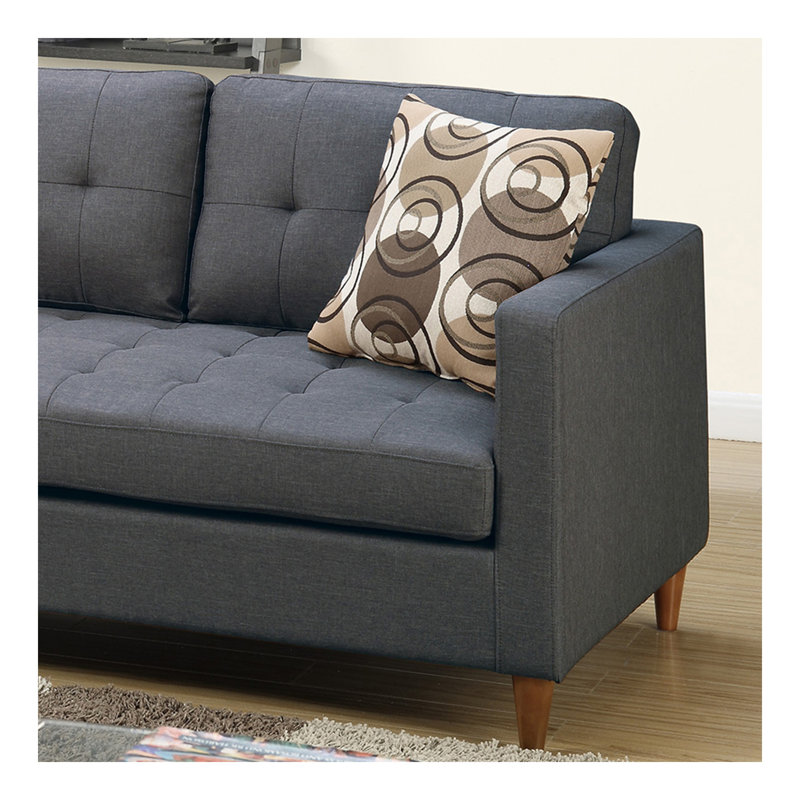 Canapé modulaire réversible en tissu Linen