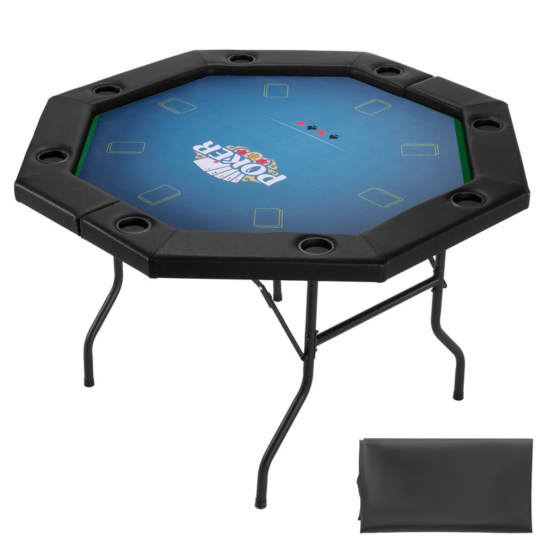 Table de poker pliable 48 po octogonale 48 joueurs Texas Holdem
