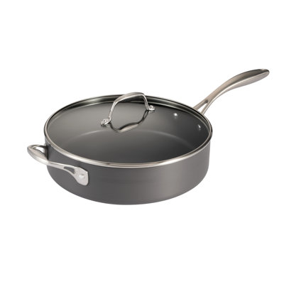 Tramontina OnyxPro 5.5-Quart Hard Anodized Nonstick Deep Saute Pan with Lid