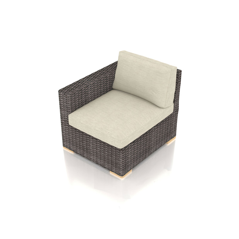 Dune Outdoor 4 - Seat Patio Sectional, Canvas Flax Sunbrella® Canvas