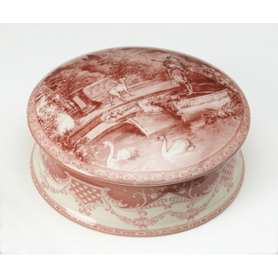 Round Porcelain Decorative Box