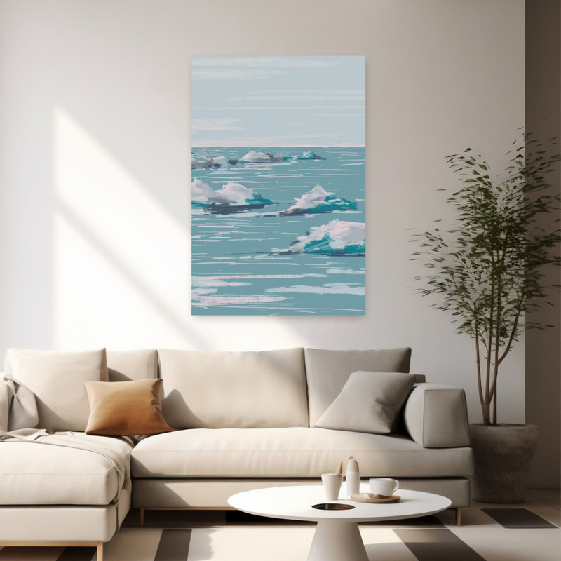 Art contemporain contemporain abstrait, H 60 po x l 40 po