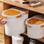 Orange Food Storage Container With Lift Off Lid