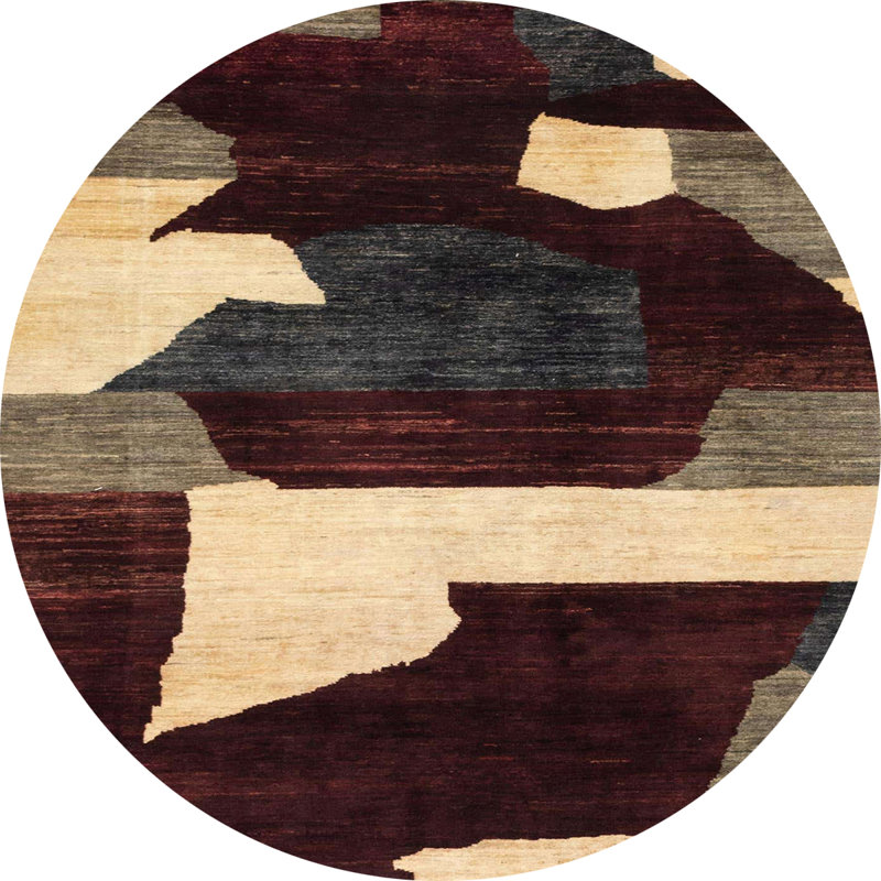 Alyre Abstract Indoor Rug, Round 7'