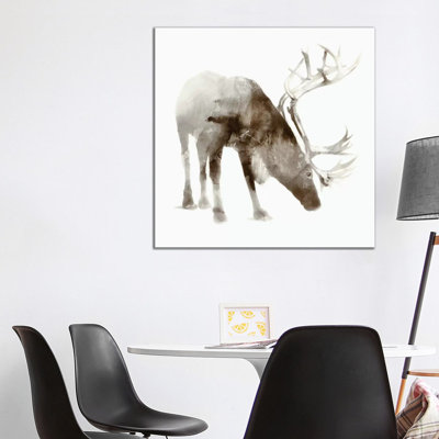 Caribou by Edward Selkirk - Wrapped Canvas Painting