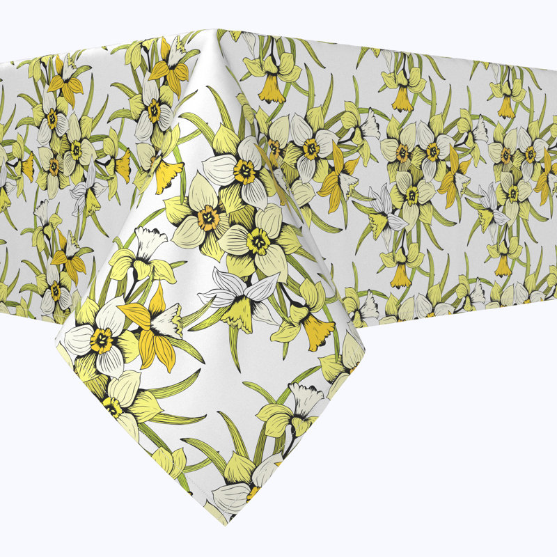 Floral Sqaure Tablecloth, 90" x 90"