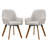 Rayshawn 22.83" W Linen Swivel Dining Chair-503307360