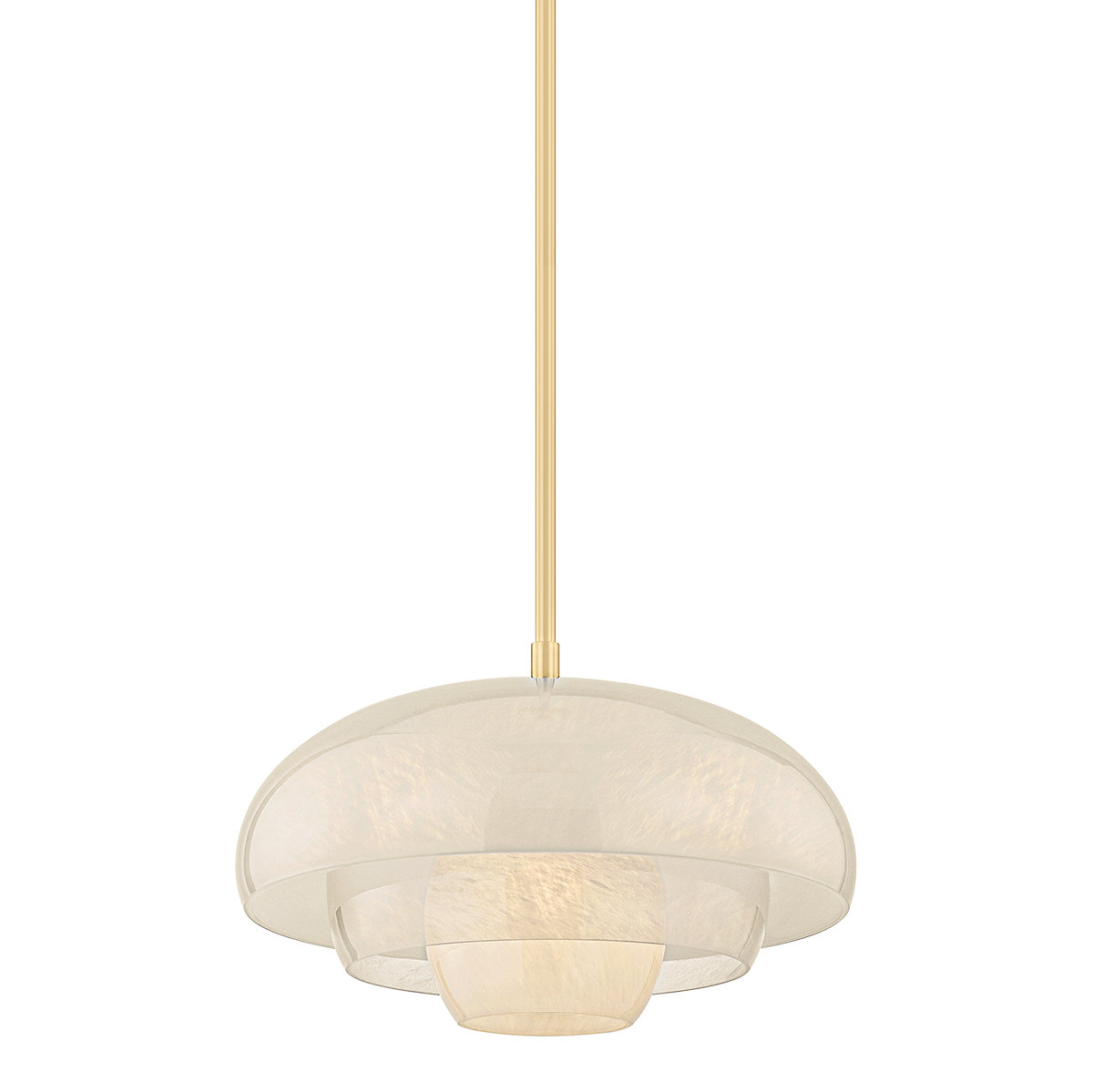 Hudson Valley Lighting Auburndale Single Pendant, Brass