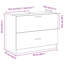 Sink Cabinet With Door Old Wood 37 X 59 Cm Engineered Wood