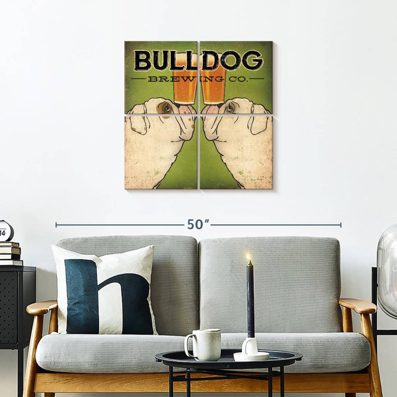 Brampt Bulldog Brewing, H 26 po x l 26 po