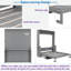 Lit escamotable avec bureau, lumières à DEL et station de charge USB-339409394