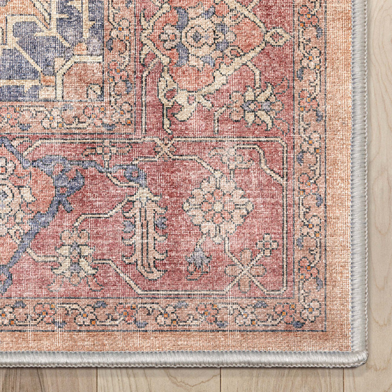 Tapis rouge Kehr Antigua, Rectangle 5 pi 3 po x 7 pi 3 po
